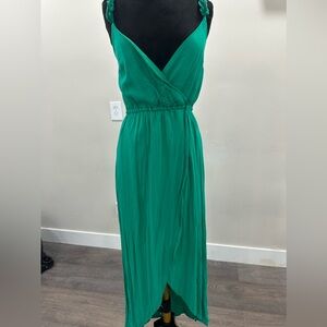 Green beach dress xs